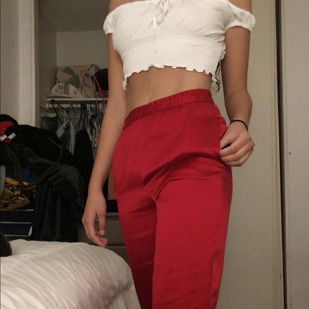 Vintage 100% silk pants